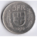1939 B - 5 Franchi Argento Svizzera Guglielmo Tell BB